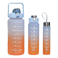 Sports Water Bottle 3-Piece Set