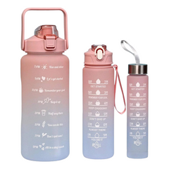 Sports Water Bottle 3-Piece Set